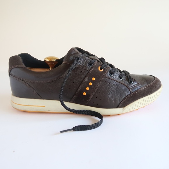 ecco golf shoes brown